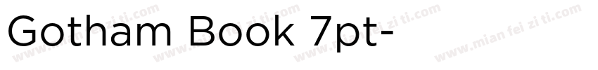 Gotham Book 7pt字体转换